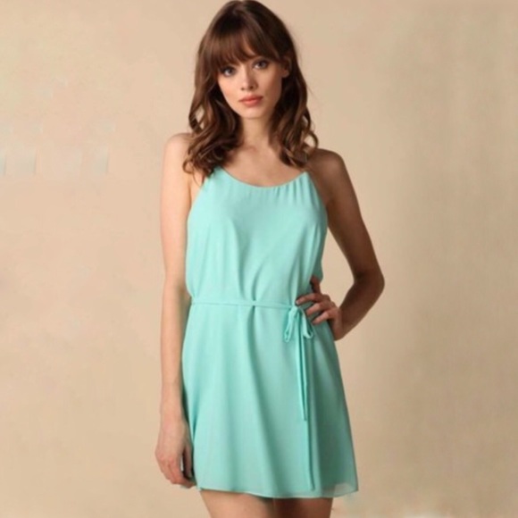Naked Zebra Dresses & Skirts - Naked Zebra l Mint Green Slip Dress